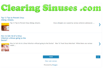 Tablet Screenshot of clearingsinuses.com